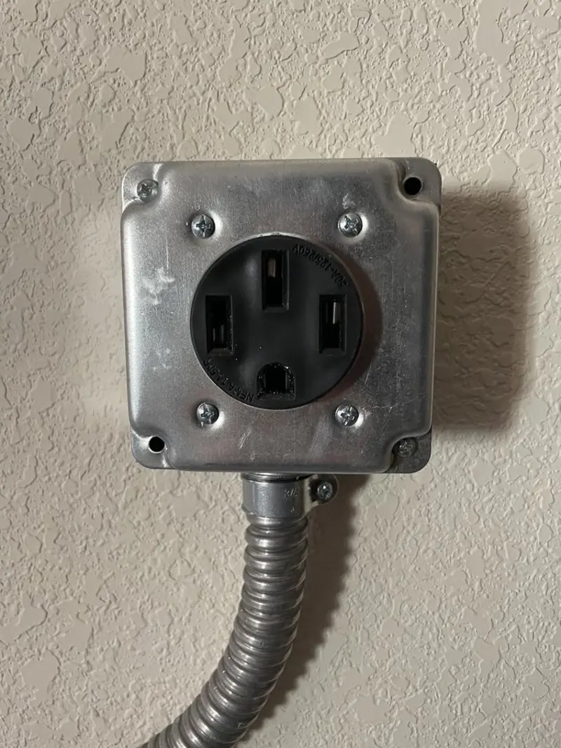 NEMA 14-50 outlet installed for Electrical Panel Upgrade in Harrison